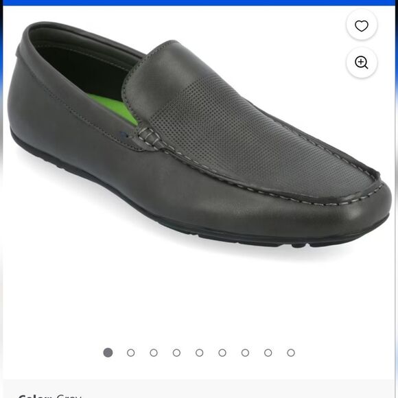 Vance Co Mitch Grey Loafers,10,5 - Picture 10 of 12